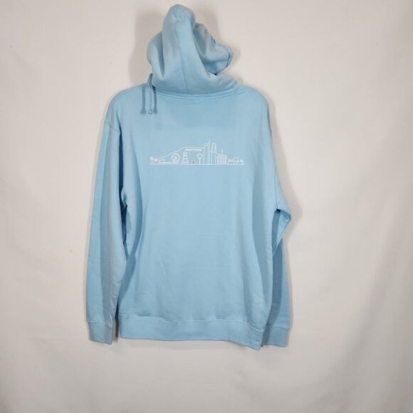 The City Collection‎ Los Angeles Pullover Hoodie in Light Blue - Size Medium - Picture 3 of 7